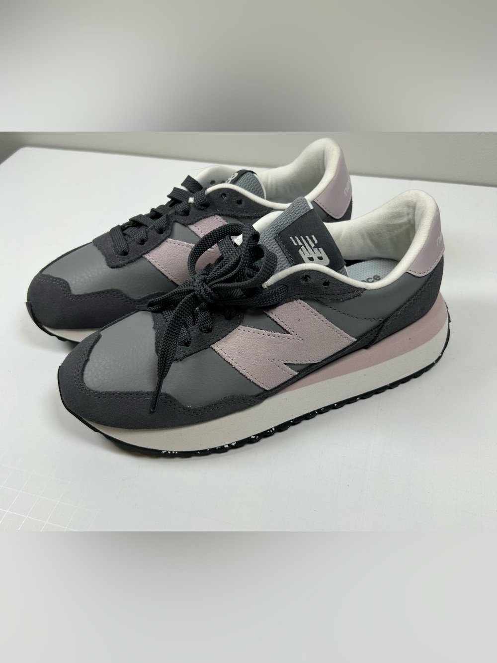 New Balance Women's 237 Casual from Finish Line Gray & Pink Retro Sneakers